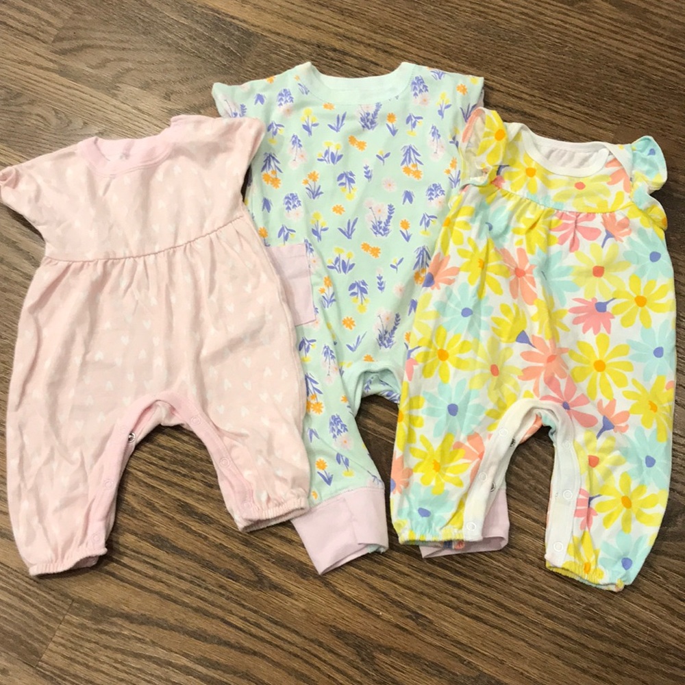 Baby floral romper one piece
